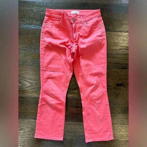 LOFT High Rise Kick Crop Jeans in Spicy Orange- size 27/4